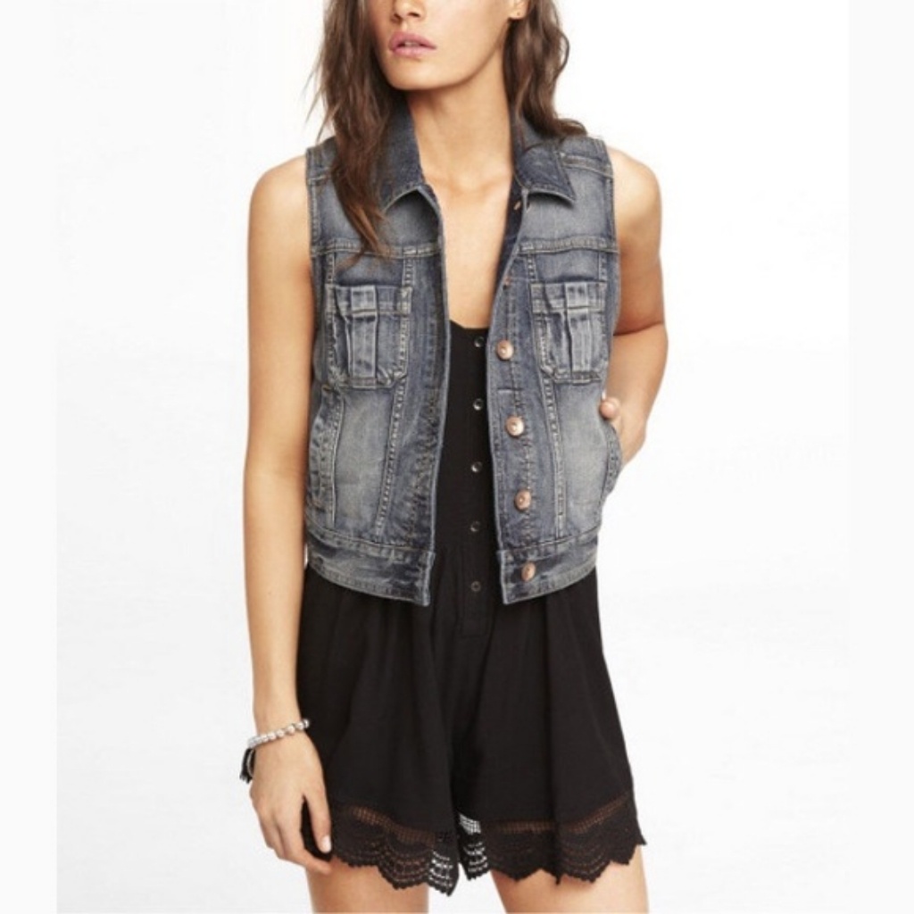 Like New! Express Denim Vest
